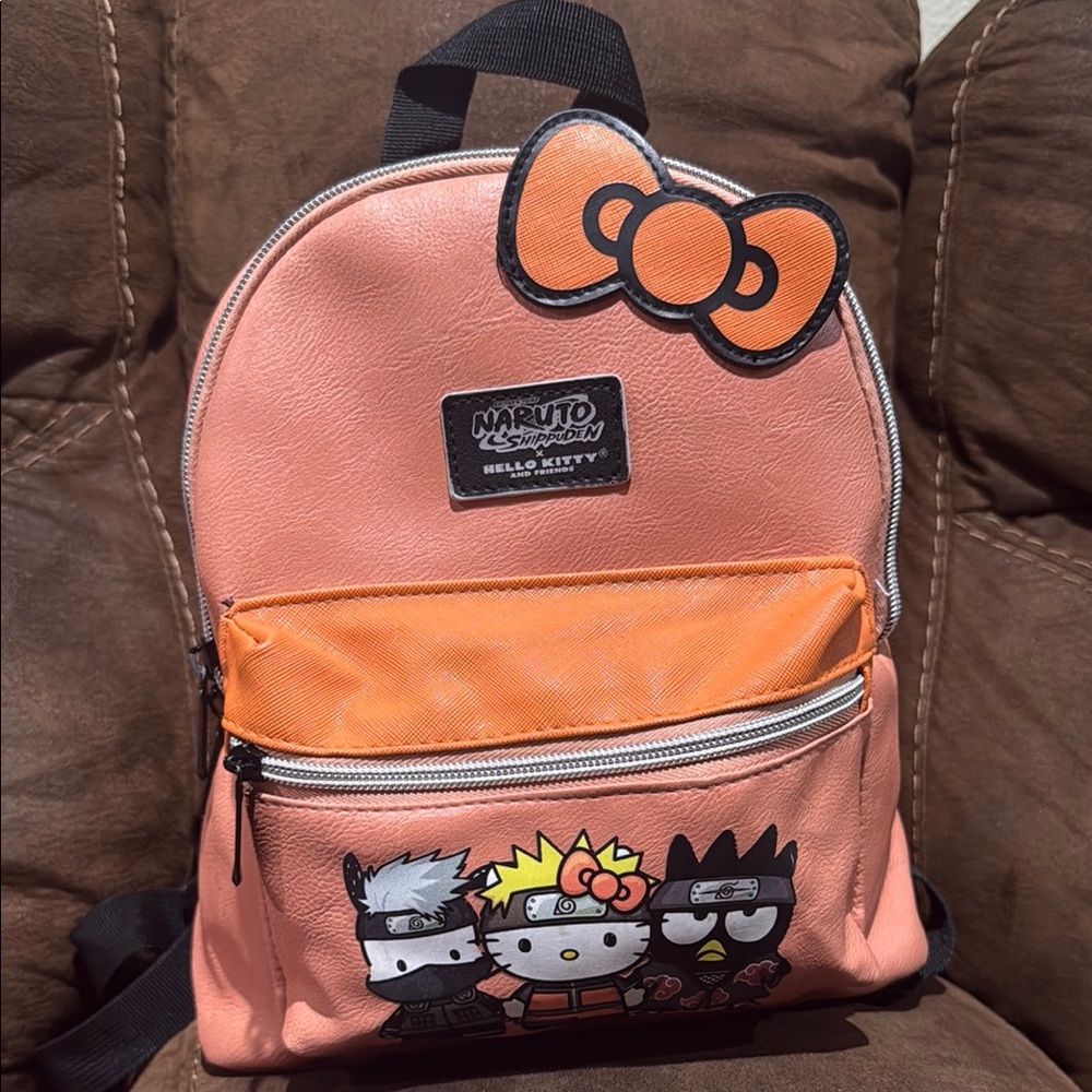 Hello Kitty Pink and Orange Bags with Iconic Bow Design